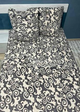 Плюшевое постельное белье евро