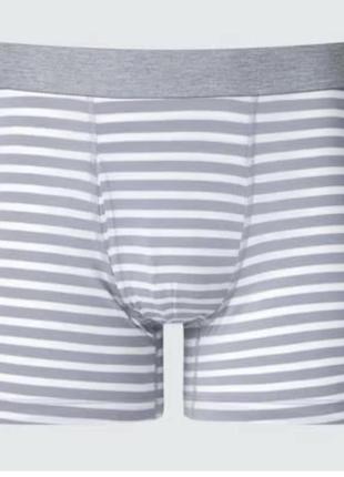 Труси uniqlo сiрi в смужку boxer brief