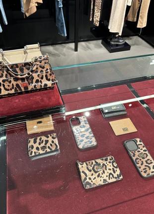 Бежевый оригинальный кошелек картхолдер dolce&gabbana