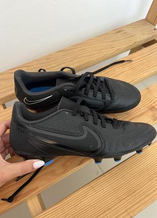 Черные бутсы nike nike timempo legend academy original 38