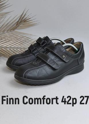 Супер комфортні чоловічі туфлі на широку ногу проблемну анатомічні finn comfort