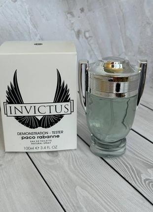 Paco rabanne invictus тестер 100 ml туалетна вода пако рабан інвіктус духи 100 мл пако рабане рабанн