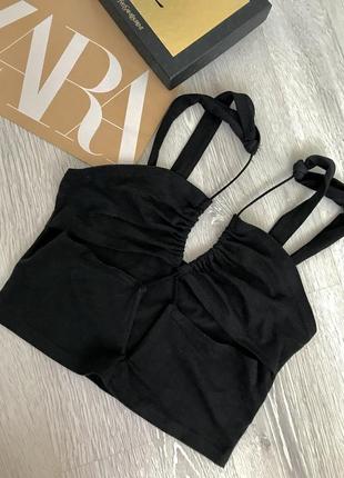 Соблазнительный черный топ shein