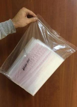Пакети із замком zip-lock 300 мм х 300 мм в упаковці (100 шт)
