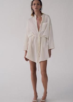 Сорочка oversize zw collection з текстурою