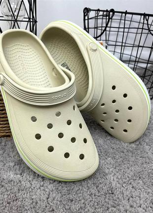 Кроки сабо унісекс crocs 	off court clog bone беж лідер продажів