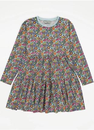Хлопковое платье с мультяшками george 13-14 лет