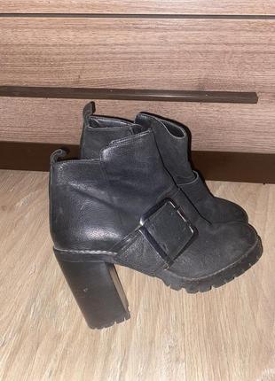 Ботильоны кожа