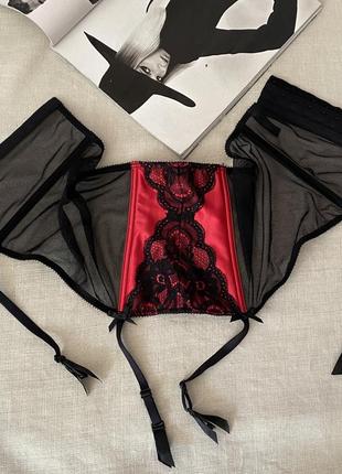 Ann summers шикарный широкий пояс для чулок как новый