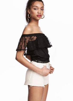 Красивый топ с кружевом от h&m