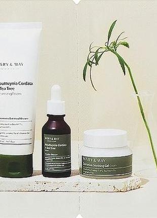 Набор миниатюр средств с чайным деревом от mary &amp; may