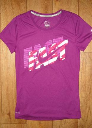 Футболка жіноча, бігова, фірмова nike running dri-fit