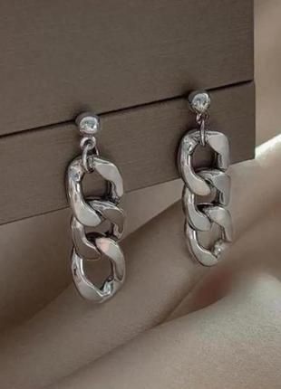 Масивні сережки ланцюги кульки