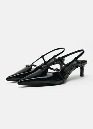 Босоножки женские черные туфли zara new
