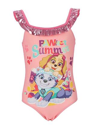 Детский купальник сдельный щенячий патруль скай и эверест для девочки 5-8 лет