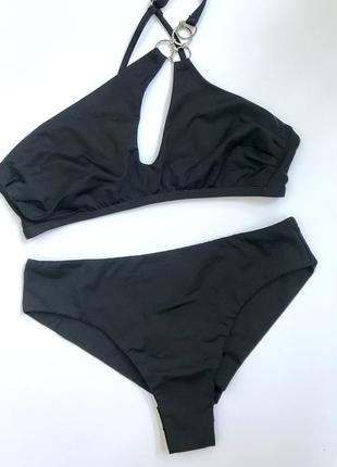 Стильный купальник jasmine черный. топ 75в