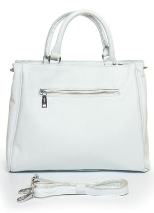 Кожаная женская сумка через плечо alex rai сумка большая белая класическая сумка повседневная качественная3 фото