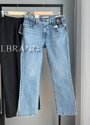 Блакитні джинси levi’s middy ankle bootcut premium
