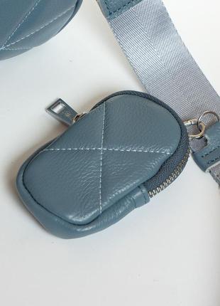 Молодіжні міні сумка-клатч колір синій alex rai шкіряна повсякденна сумка через плече сумка-клатч4 фото