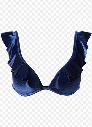 Бархатный верх от купальника calzedonia размер s-m чашка c-d бюстгальтер бикини монокини бюст бюстье бра бралет лиф