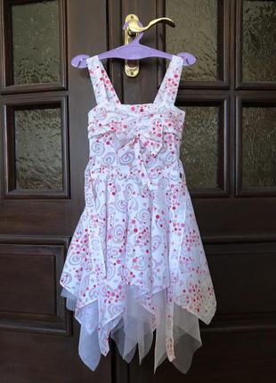 Легка сукня на бретелях на вік 3-4р. в ідеальному стані