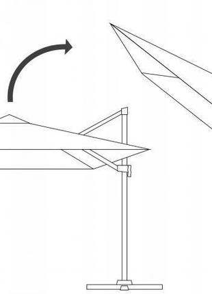 Садова парасоля roma 3 x 3 chomik gdow4 фото