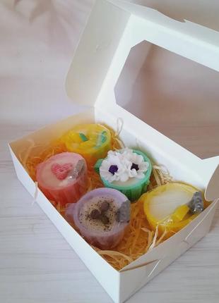 Подарочный мыльный набор "чашечки".