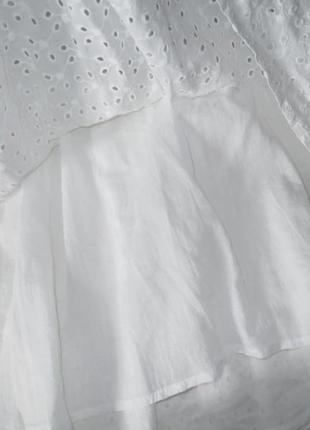 Біла сукня із прошви об'ємна asos розмір s-m3 фото