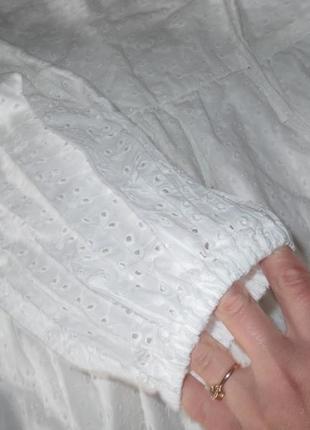 Біла сукня із прошви об'ємна asos розмір s-m4 фото