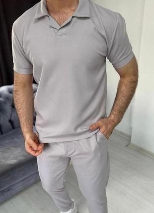 Чоловічий костюм спортивний, сірий беж чорний та синій, s,m,l,xl,xxl,xxxl