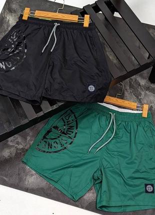 Пляжные шорты плавки в стиле stone island
