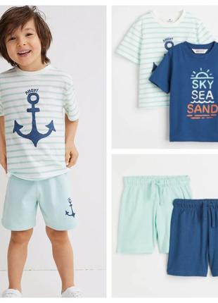 Костюм h&m англія 8-10 рків літний комплект футболка і шорти набір хлопчику