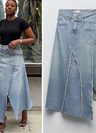 Джинсовая юбка zara