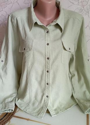 Сорочка жіноча лляна на ґудзиках katrin jones 4