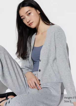 Трикотажные брюки в рубчик uniqlo