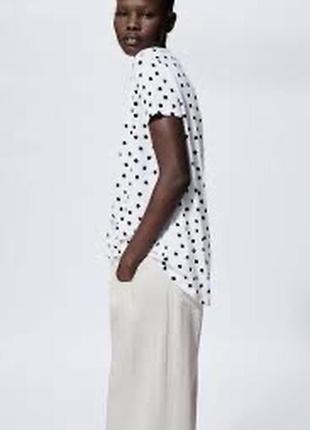 Zara футболка в горошки