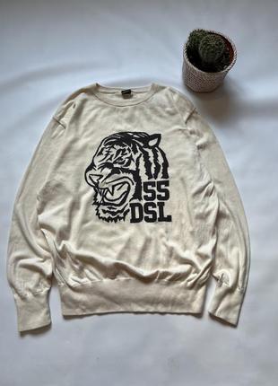 Мужской винтажный свитер дизель diesel кофта