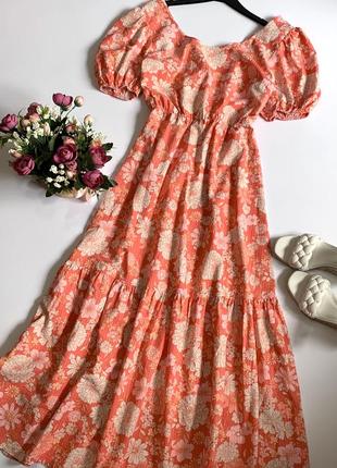 Красивое натуральное платье f&f