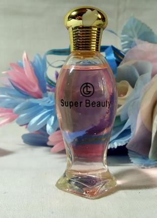 Вінтажна мініатюра super beauty, виробництво італія, оригінал. рідкість! туалетна вода для жінок 10 мл.