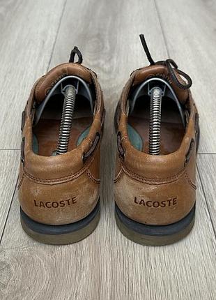 Кожаные топсайдеры lacoste 7