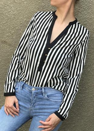 Сорочка рубашка блуза шифонова класична з довгим рукавом