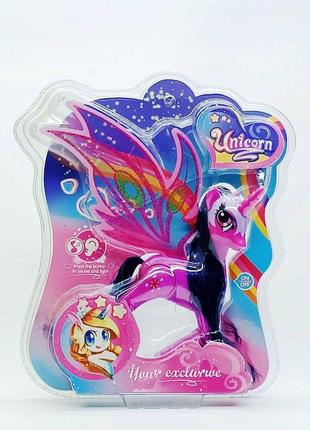 Фигурка единорога toycloud с крыльями, звук, свет (18 см) ly20023-3