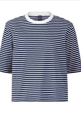 Футболка в полоску модель оверсайз tchibo