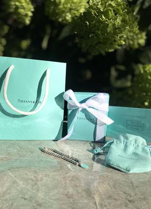 Браслет серебряный в стиле tiffany