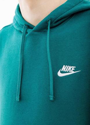 Чоловіче худі nike m club hoodie po bb зелене l (7dbv2654-381 l)3 фото