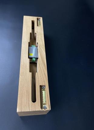 Набор настенный светильник и вазон в стиле «loft» из натуральной древесины