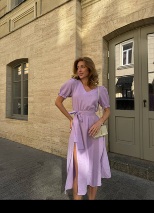 Платье длинное с разрезом