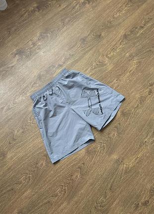 ‼️шорти under armour big logo сірі розмір s