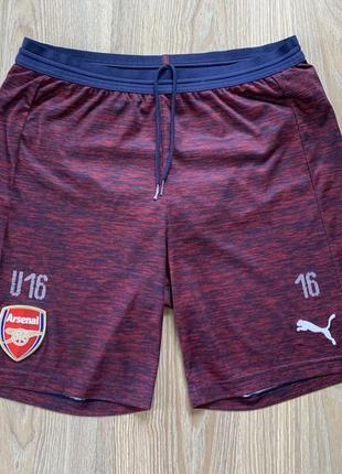Мужские спортивные футбольные шорты puma arsenal2 фото