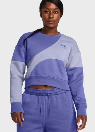 Жіночий фіолетовий світшот essential fleece crop crew